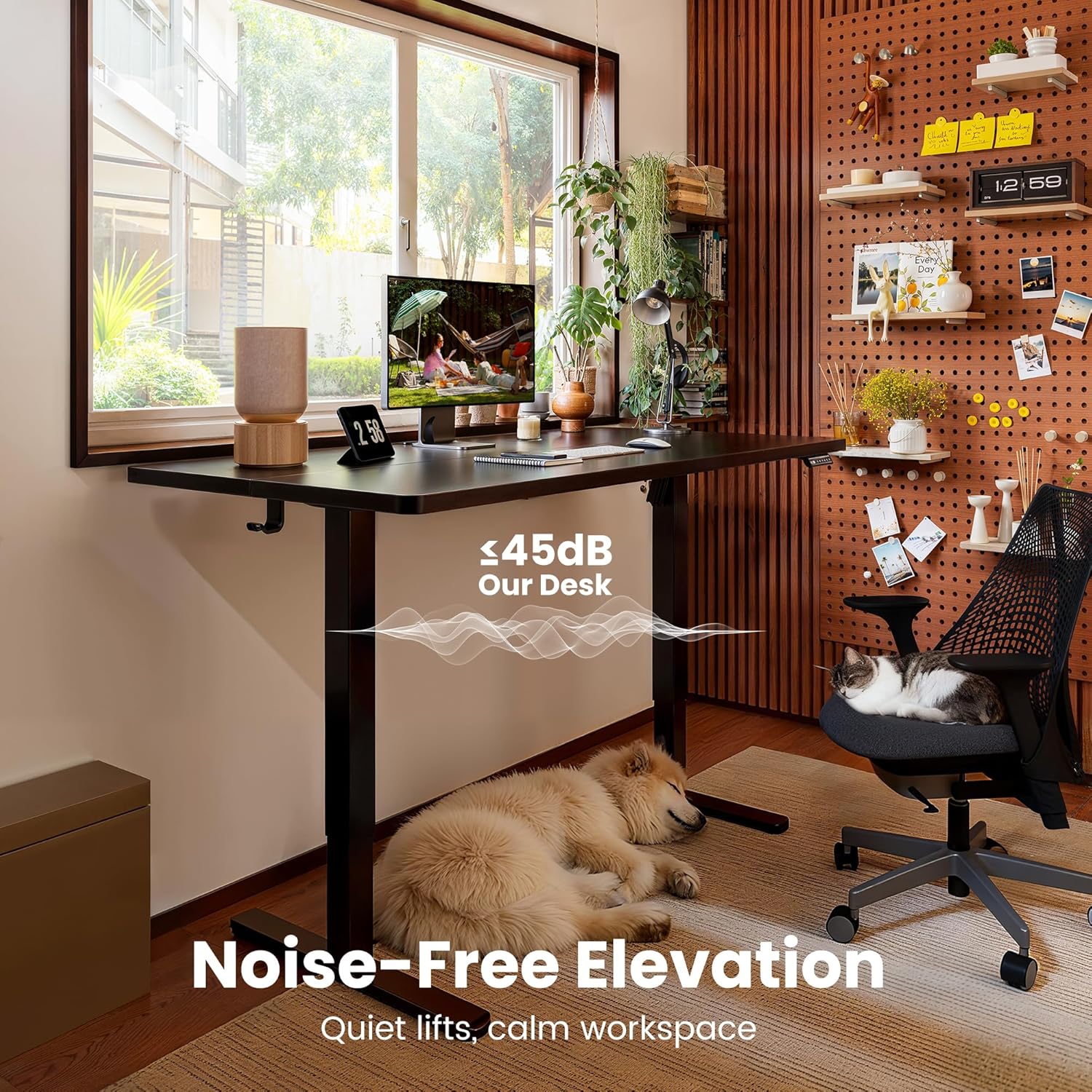Thumbnail 2 de ErGear Electric Standing Desk 140 x 70 cm with 4 Memory Presets