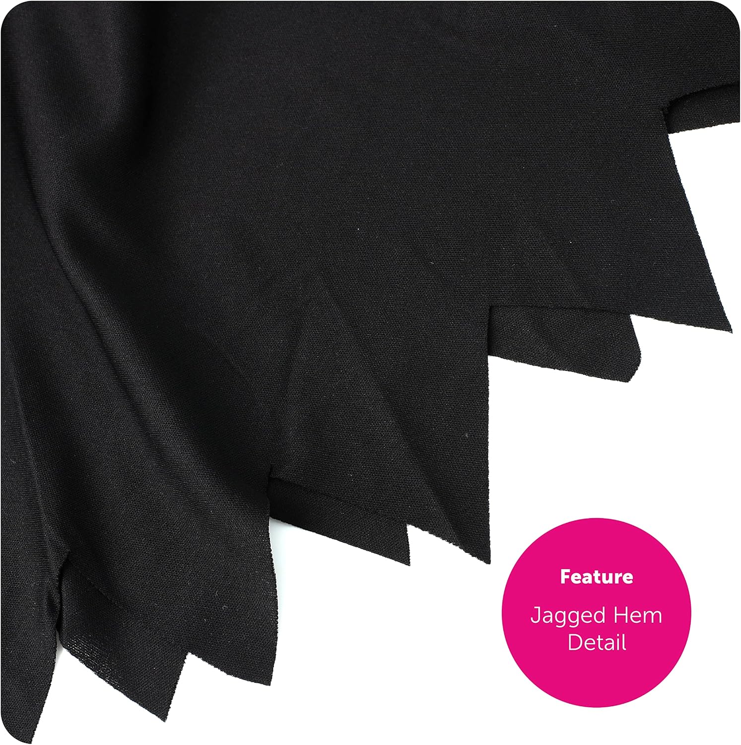Thumbnail 3 de I LOVE FANCY DRESS Ladies Evil Dog Lady Fancy Dress Costume – Long Black Dress with Dalmatian Print Cape