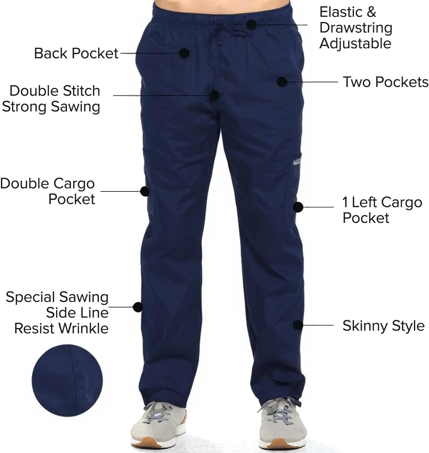Thumbnail 4 de Dagacci Scrubs Medical Uniform Set – Unisex Top & Pants