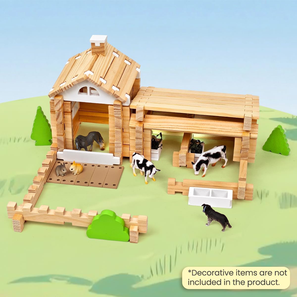 Thumbnail 5 de Jovi-mindly & Notchies 107-Piece Wooden Blocks with Door and Windows (No Printed Manual) for Ages 4–8