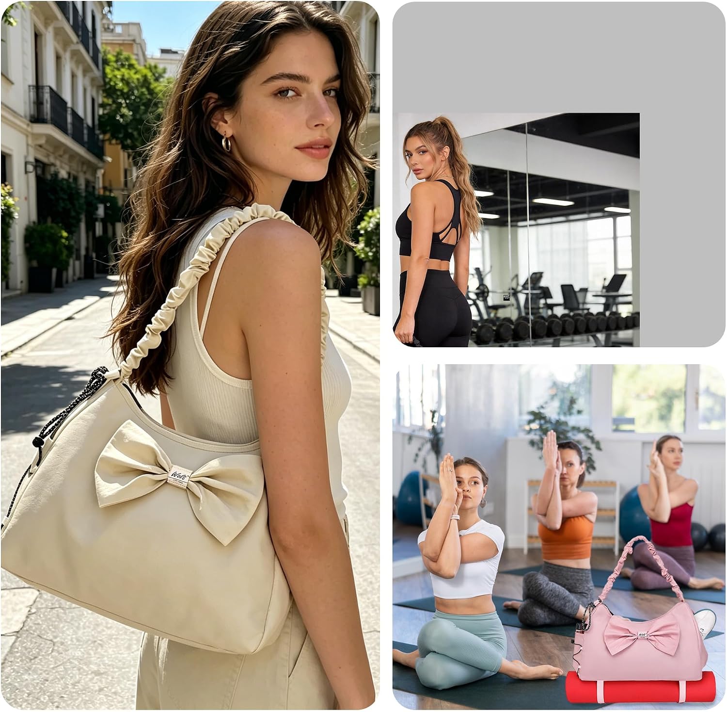 Detalle 2 de Womens gym bag with shoe compartment 46 cm