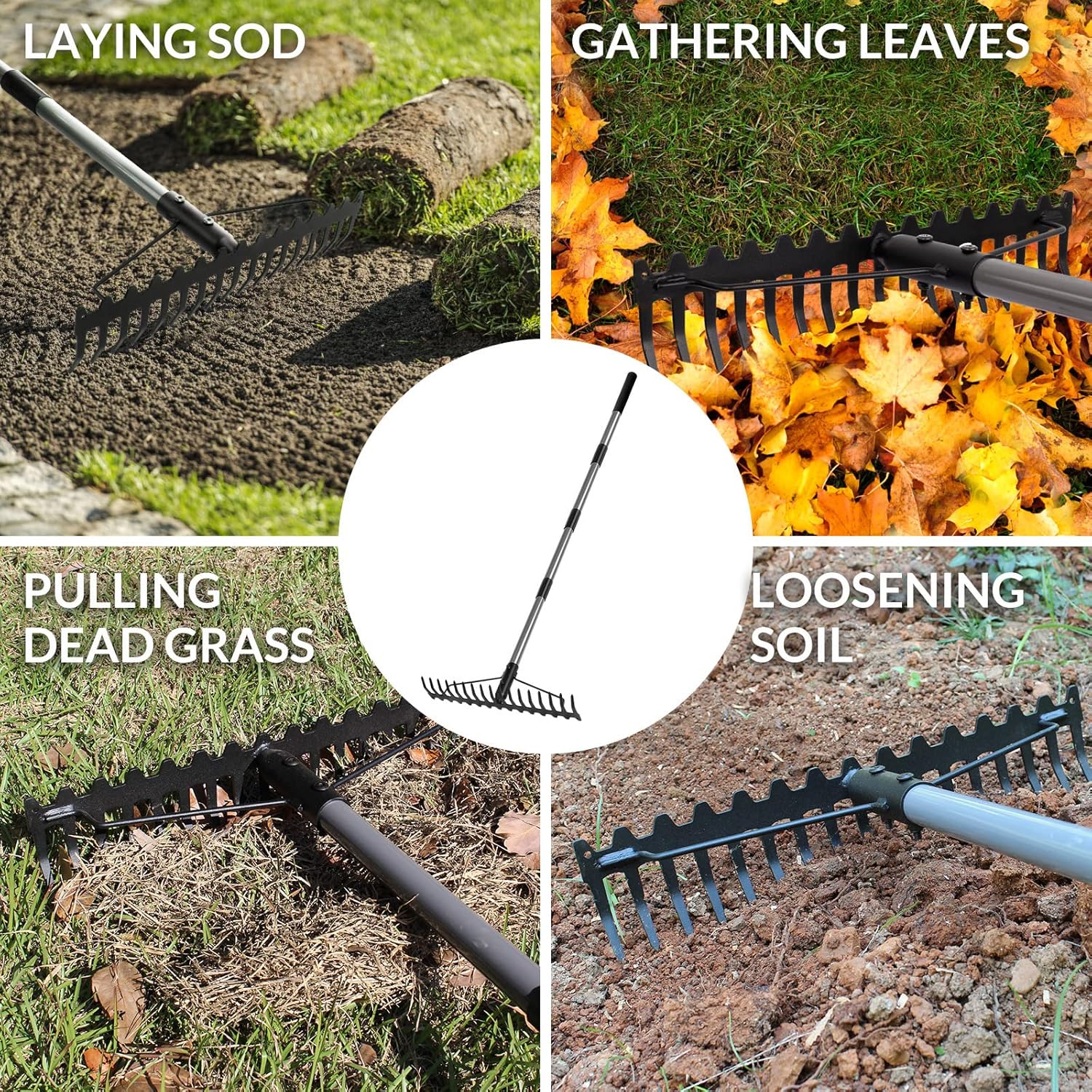 Thumbnail 6 de Walensee 165cm Heavy Duty Garden Rake