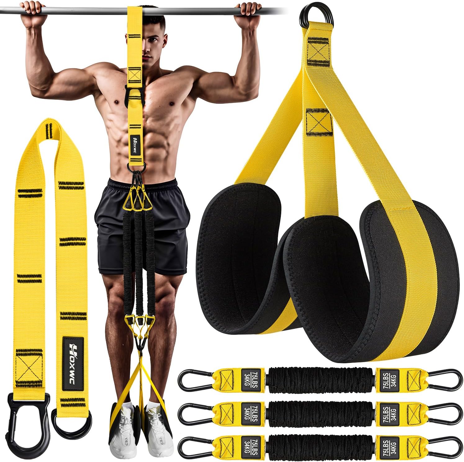 Detalle de HOXWC Pull Up Assistance Bands 3-pack ๐
