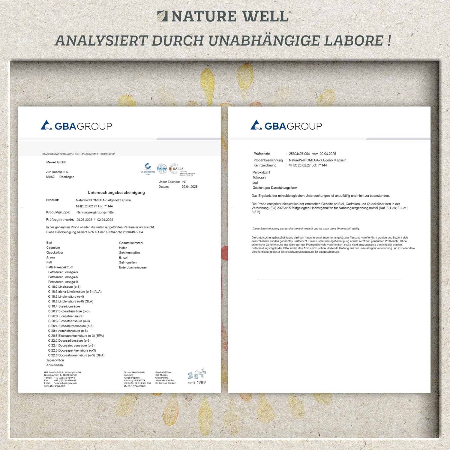 Thumbnail 4 de NatureWell Omega-3 Vegan 120 Kapseln hochdosiert