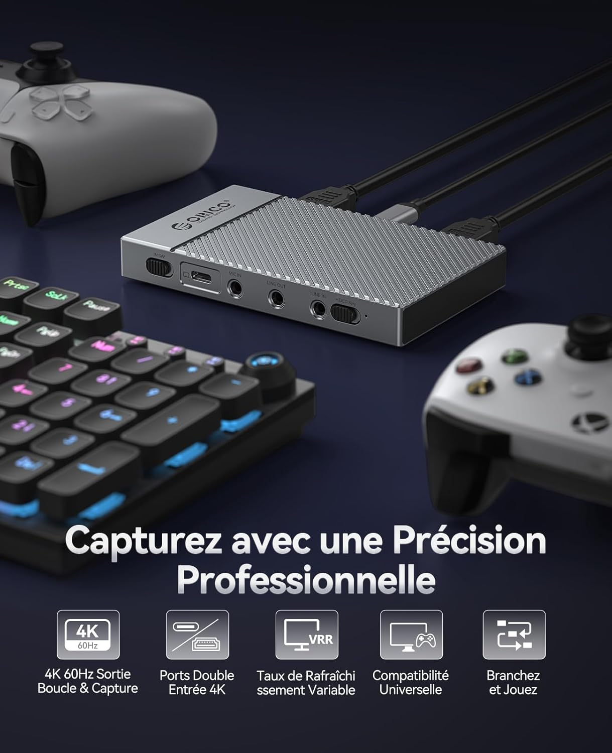 Detalle de ORICO IS6 Capture en 4K 60 Hz