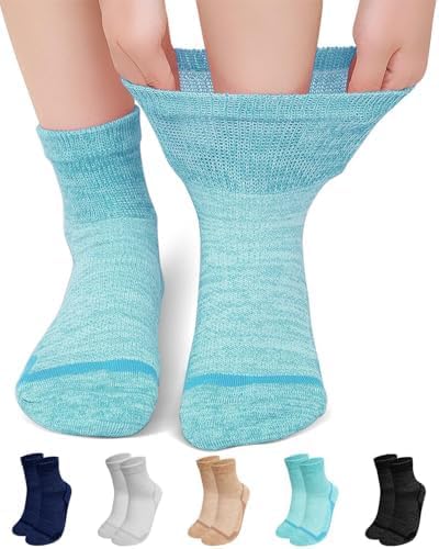 Detalle de ZFSOCK ZFW7191 Diabetic Bamboo Seamless Socks for Swollen Feet