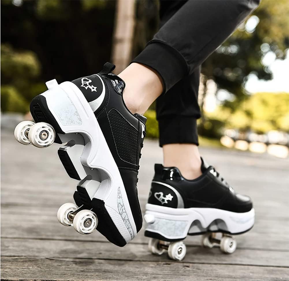 Detalle 2 de Schuhe mit Rollen Rollschuhe Skate 2-in-1