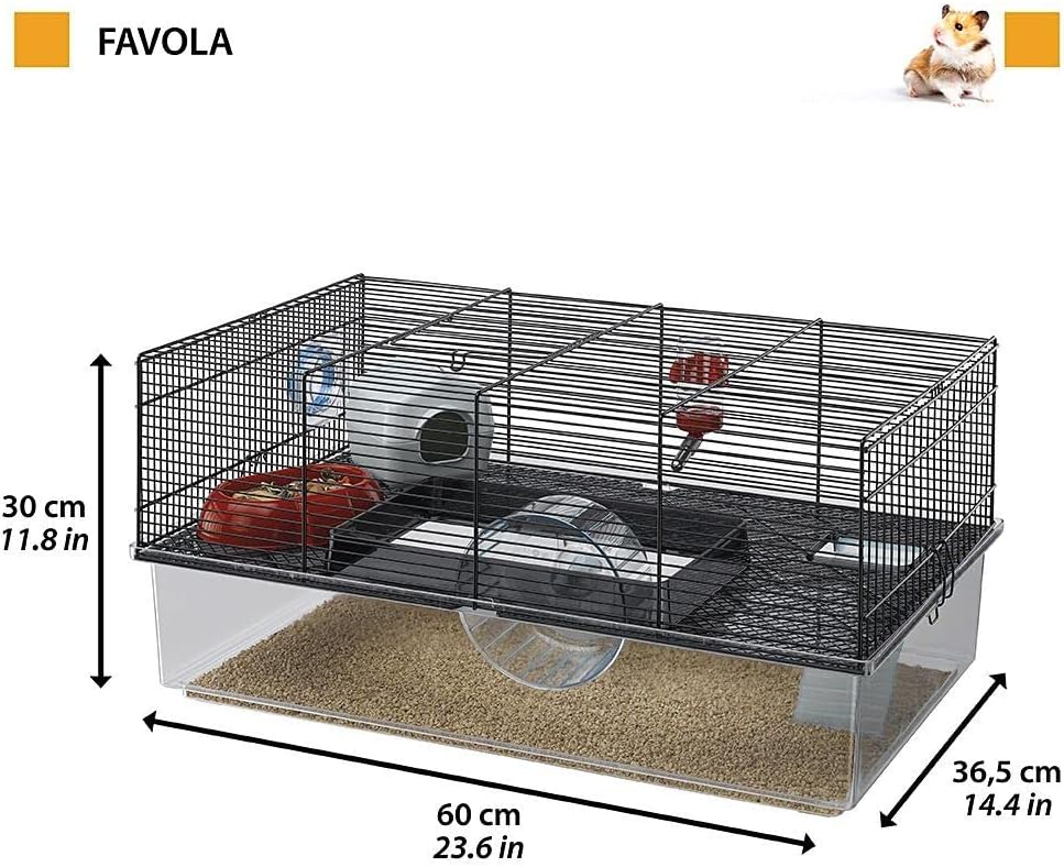 Thumbnail 2 de Ferplast Gabbia per Criceti FAVOLA per piccoli roditori, 2 piani con vaschetta rimovibile e accessori inclusi