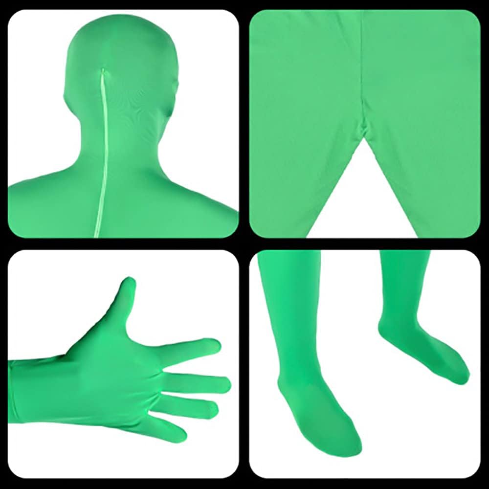 Thumbnail 3 de Andoer grüner Ganzkörper-Chromakey-Anzug (Unisex) für Foto & Video, Stretch-Kostüm