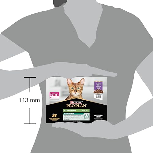 Detalle de Purina Pro Plan Sterilised Maintenance Canard – Alimentation complète pour chat adulte stérilisé (10 x 85 g)