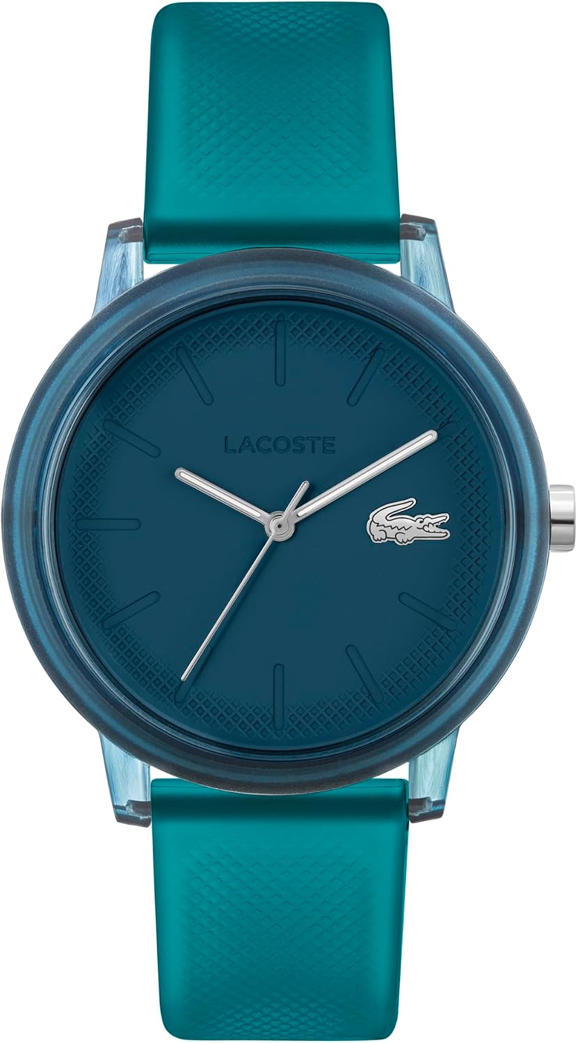 Detalle 2 de Reloj Lacoste Analógico de Cuarzo para Mujer – Colección LACOSTE.12.12, Correa Blanca de Silicona, 38 mm
