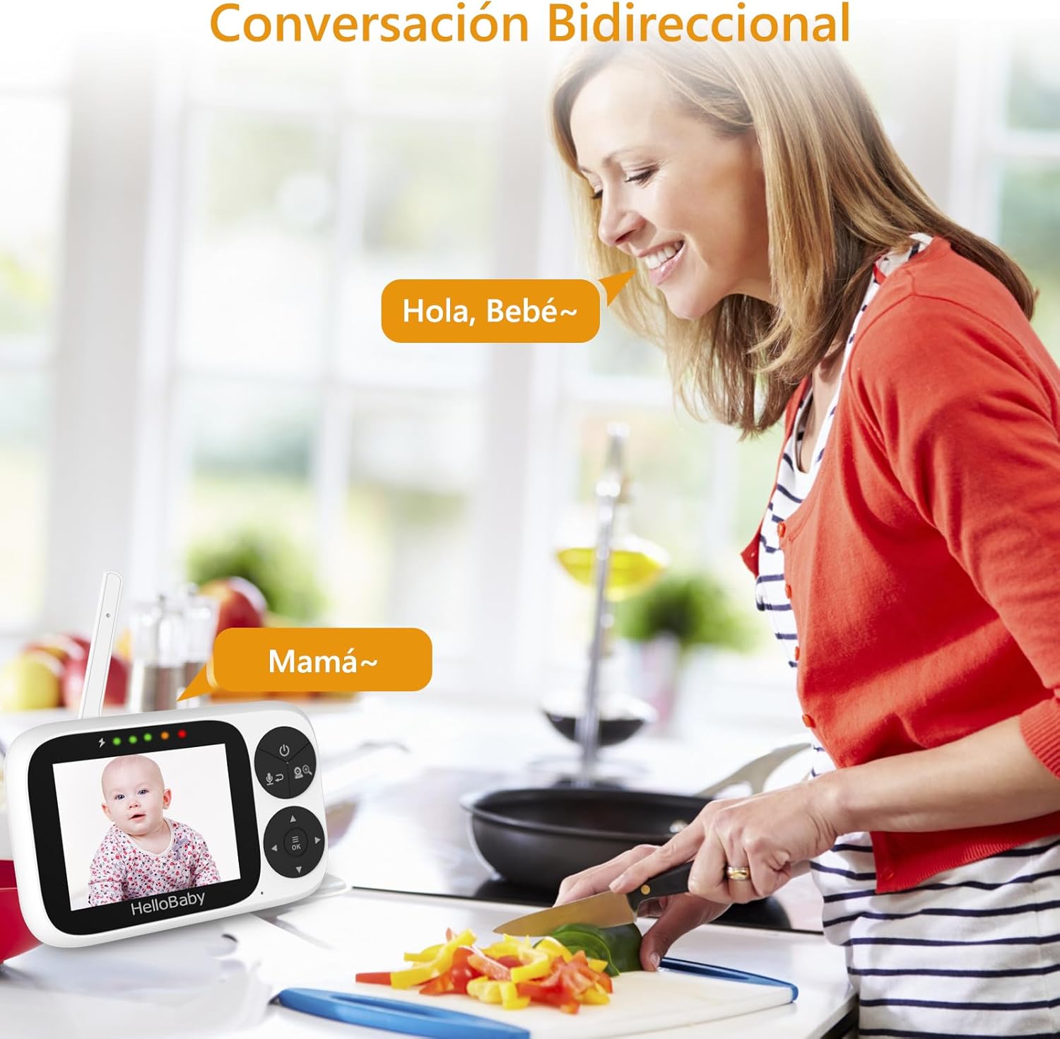 Thumbnail 5 de HelloBaby Cámara Vigilancia Bebe Monitor