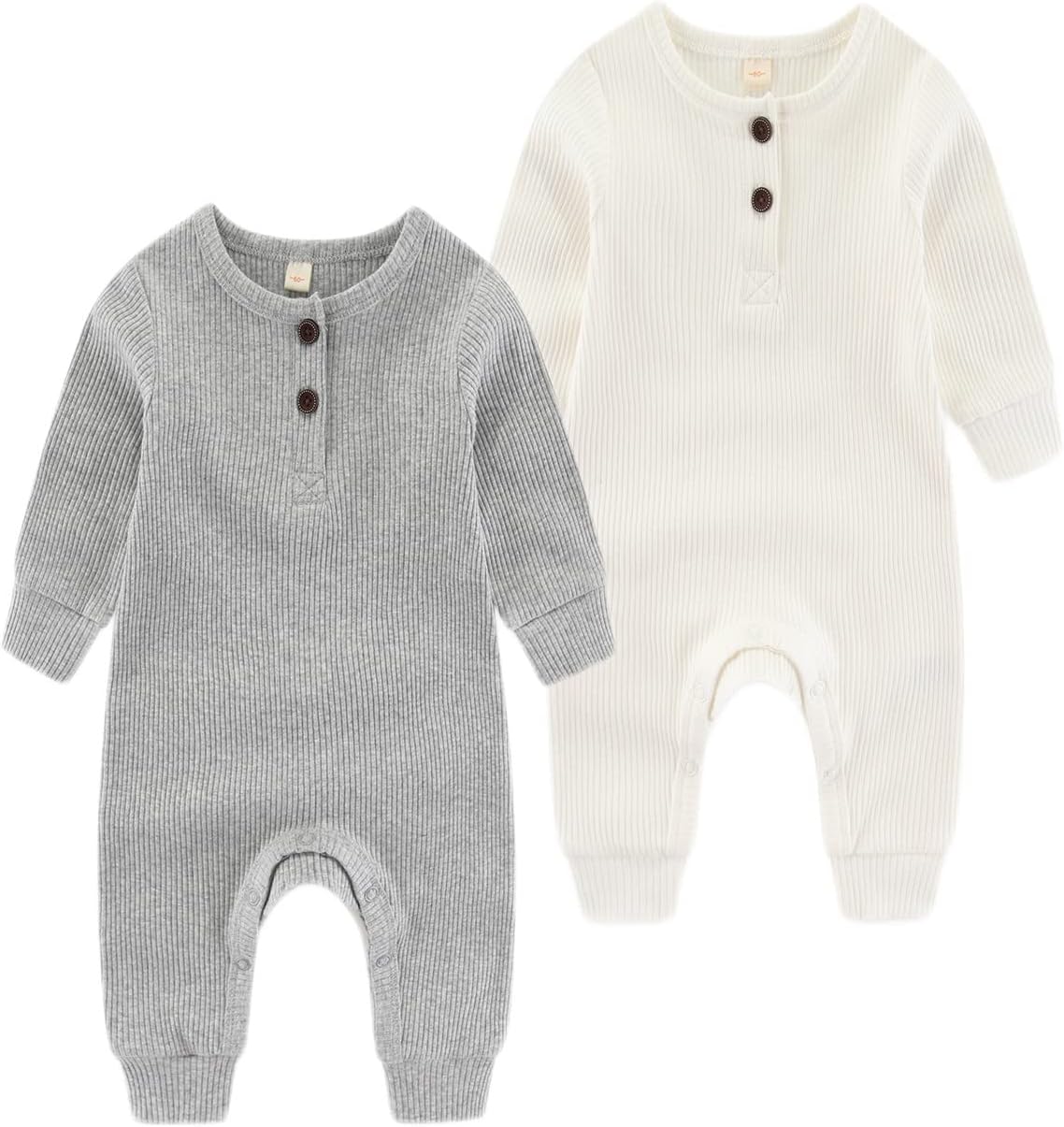 Detalle de Chamie Baby Knitted Long-Sleeve Romper for 0–24 Months