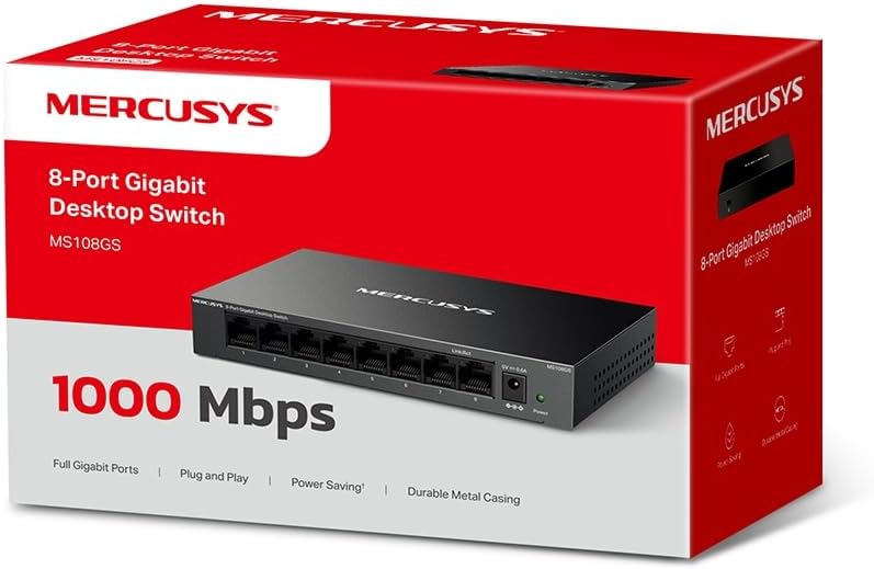 Thumbnail 3 de TP-Link Mercusys MS108GS Switch Ethernet 8 porte Gigabit 📡