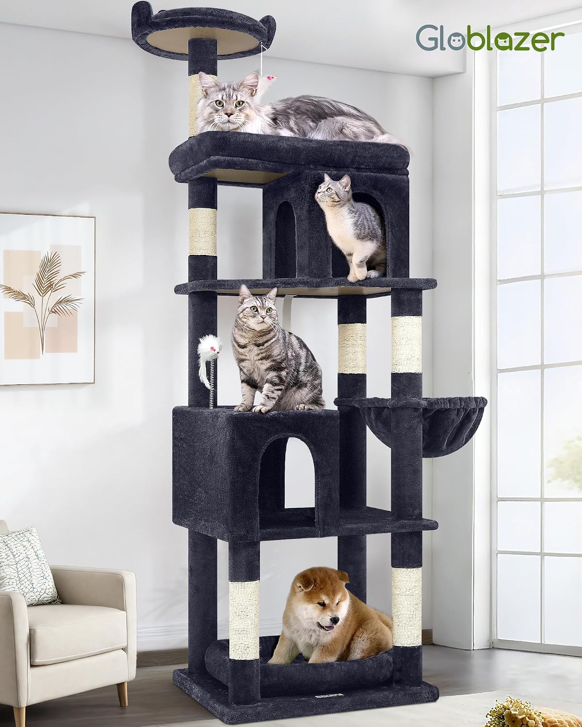 Thumbnail 6 de Globlazer Cat Tree 72-Inch