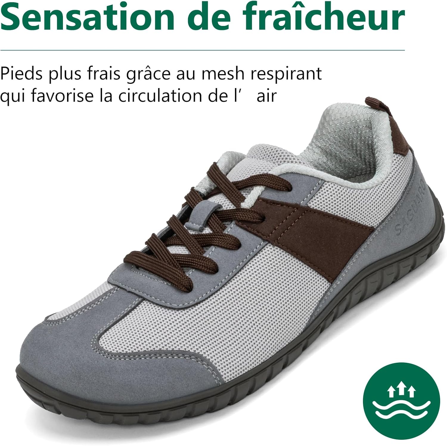 Thumbnail 4 de SAGUARO Chaussures Minimaliste Barefoot pour Homme – Bout Large et zéro drop