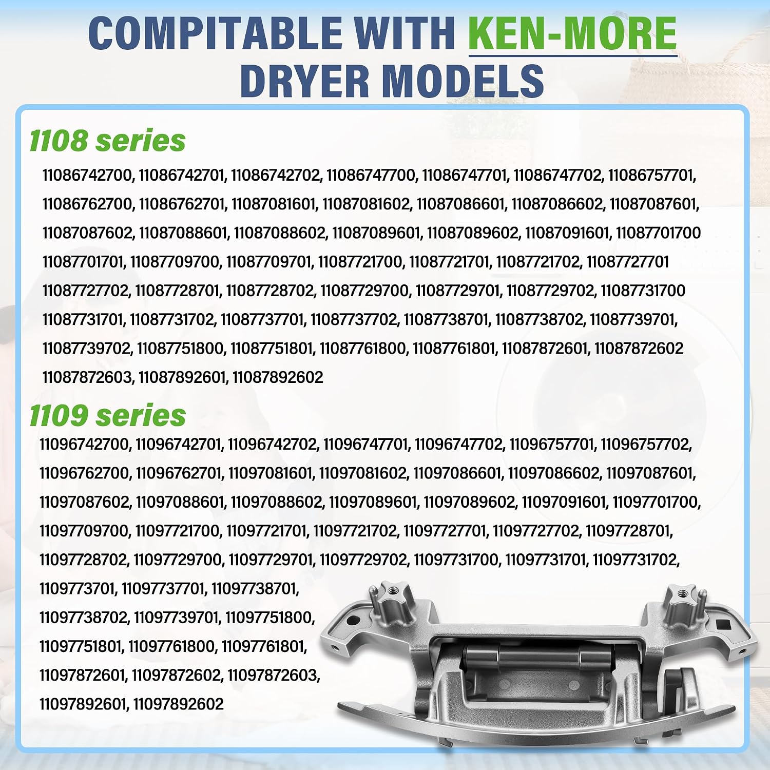 Thumbnail 5 de W10310366 Dryer Door Hinge for Select Whirlpool, Kenmore & Maytag Dryers