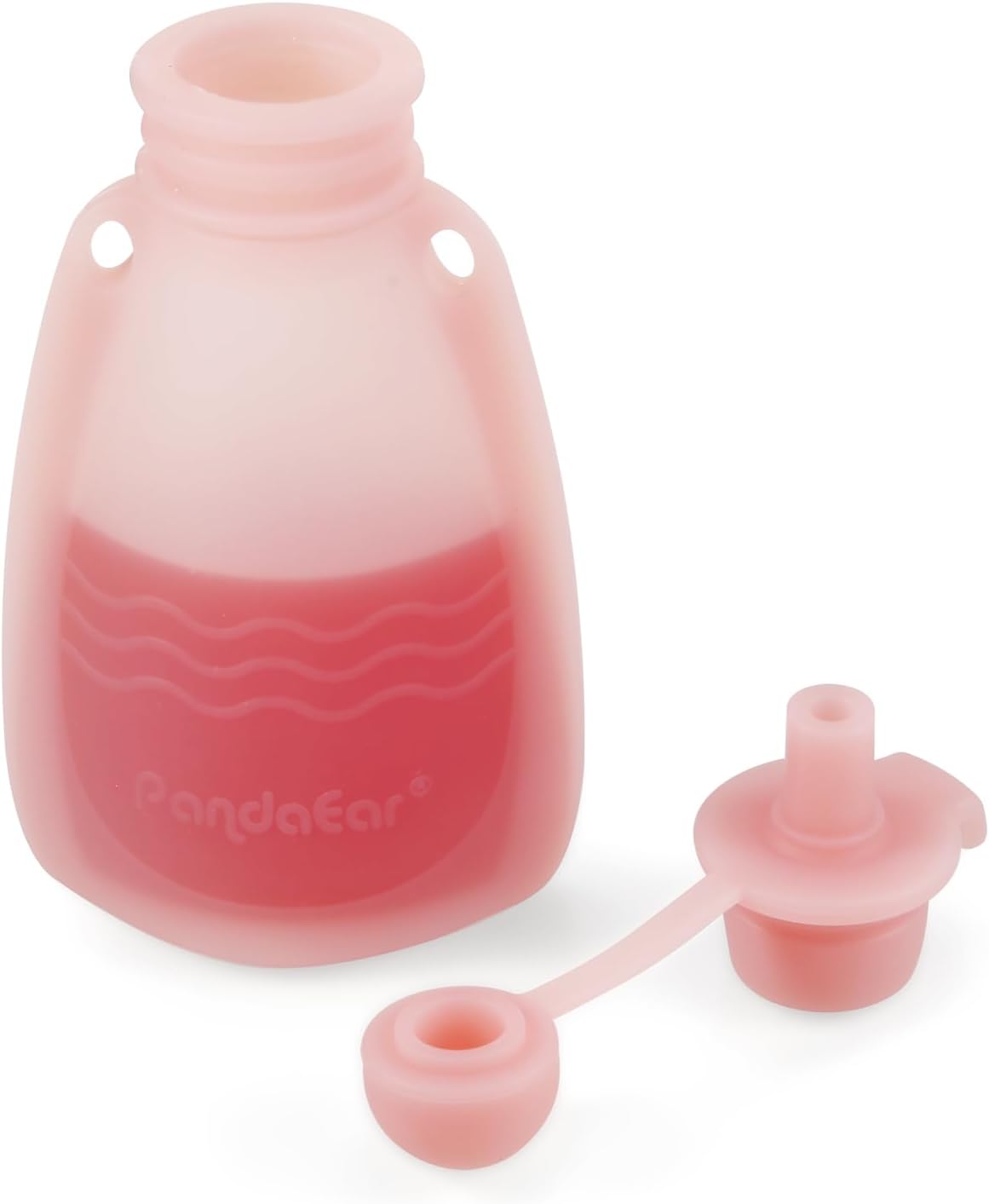 Detalle de PandaEar Baby Food Pouches: 7 herbruikbare siliconen knijpzakjes