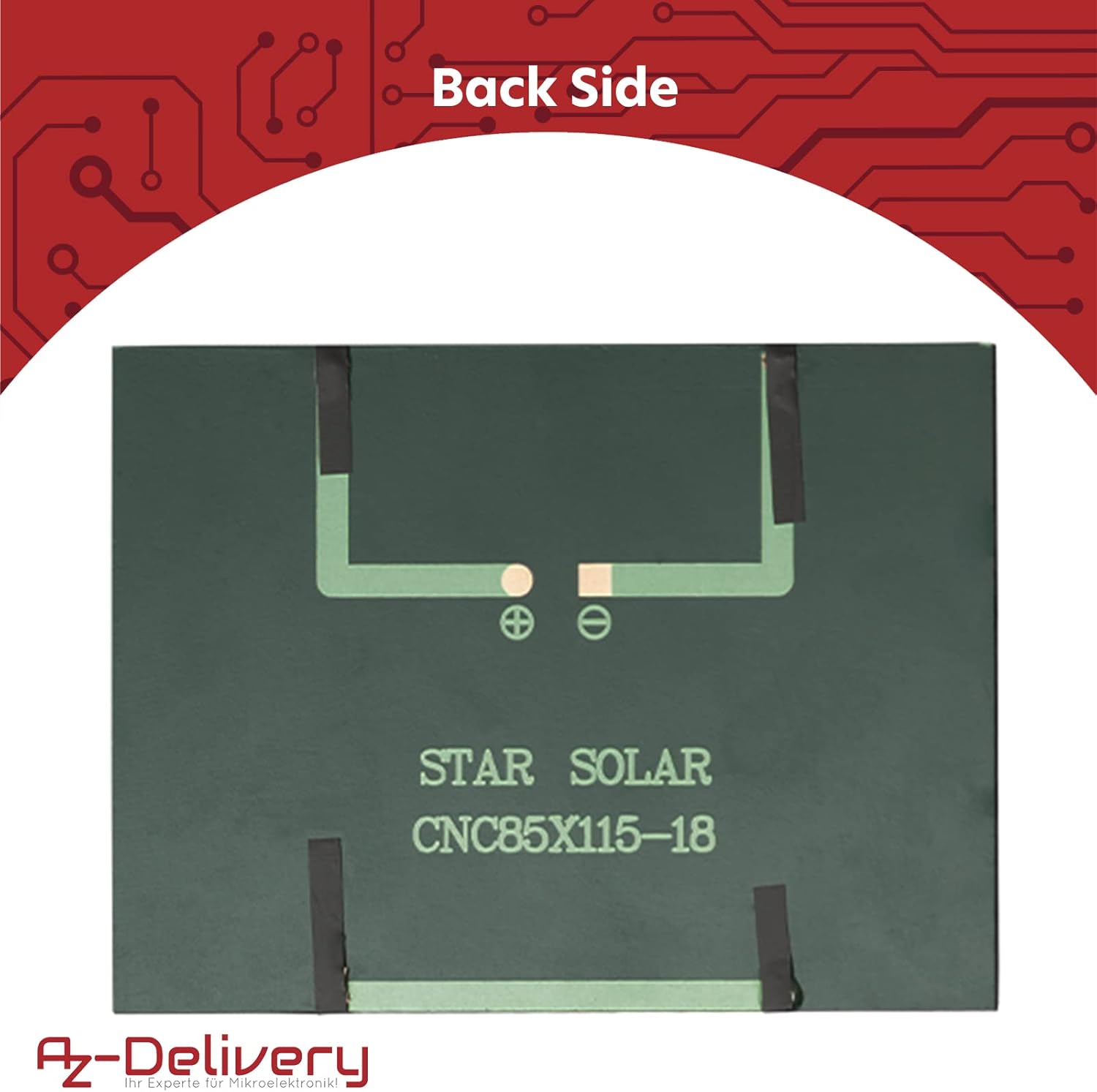 Thumbnail 2 de Lot de 3 mini panneaux solaires AZDelivery en polycristallin 5 V 1,5 W (compactes et portables)