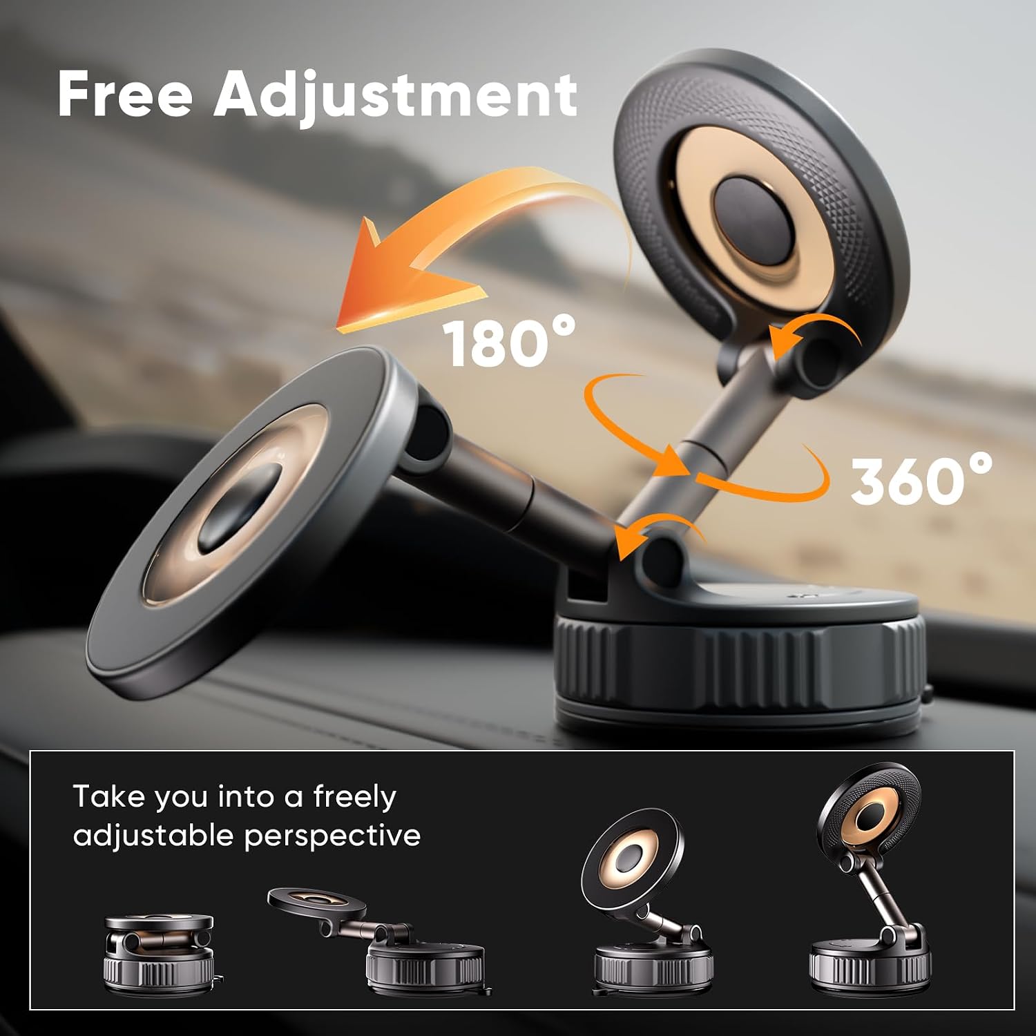 Thumbnail 6 de Vacuum Magnetic Phone Holder 2800gf suction