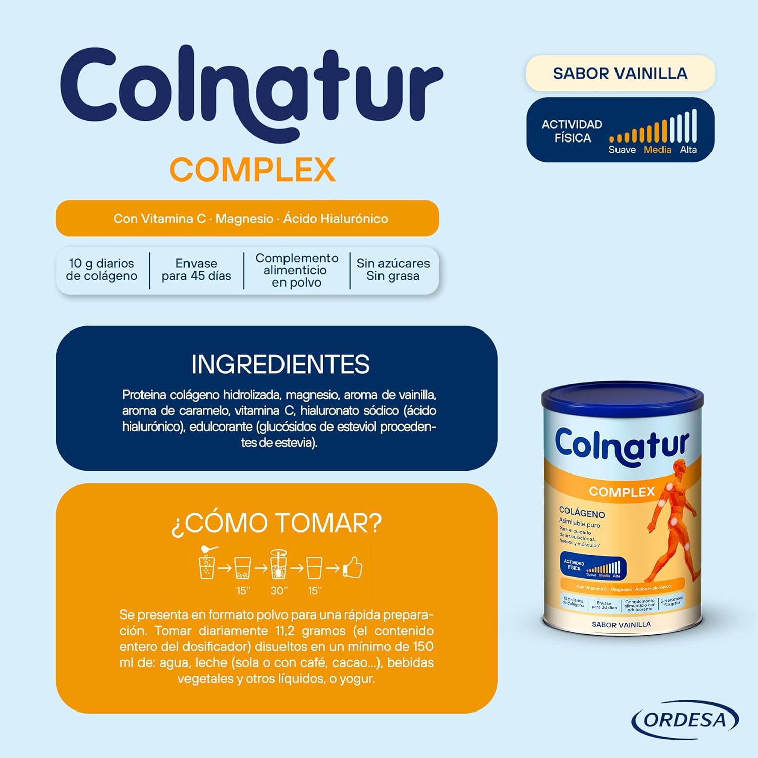 Thumbnail 4 de Colnatur Complex Vainilla, 336g, Colágeno, Magnesio y Vitamina C 💪