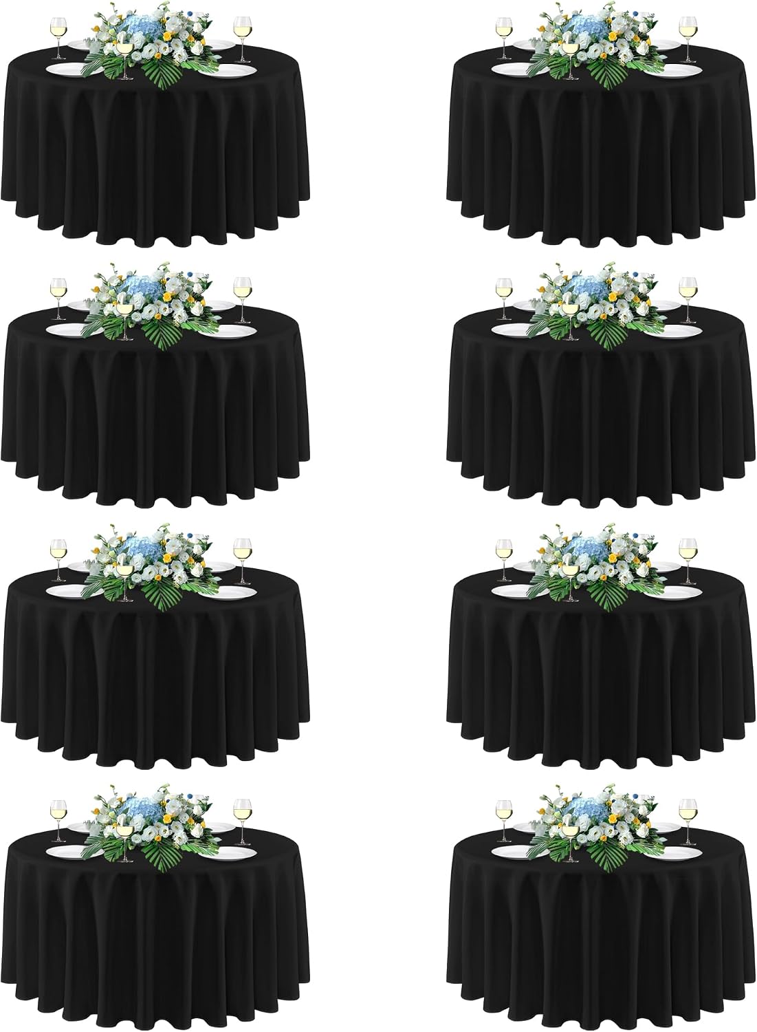 Detalle de sancua 90 Inch Round Tablecloth 8-Pack