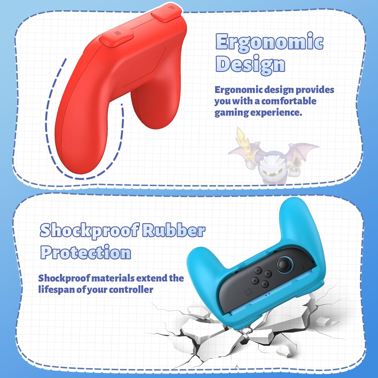 Thumbnail 2 de FASTSNAIL 4 Pack Grips for Nintendo Switch 2