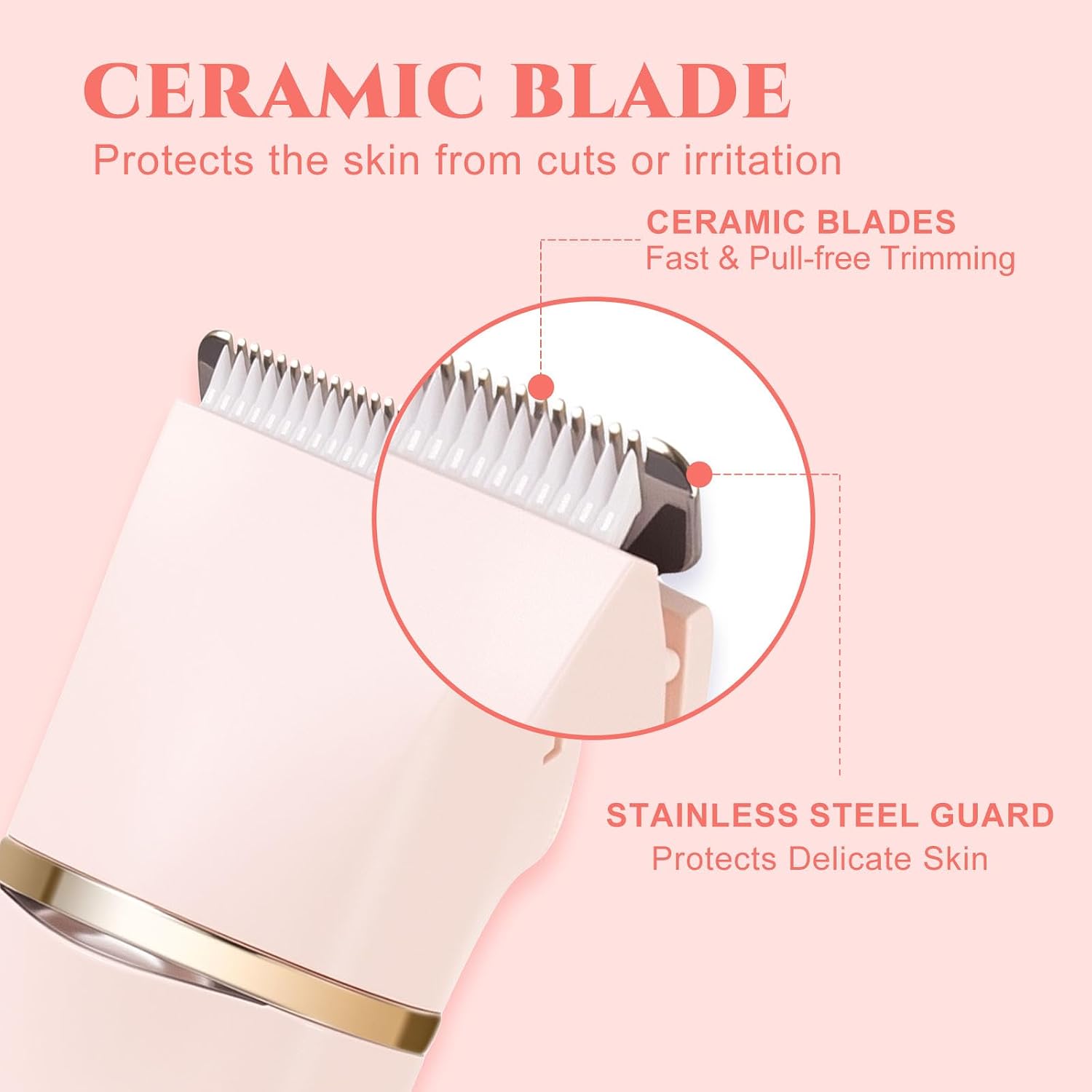 Detalle de 4-in-1 Lady Shaver Women Electric Razor Body Trimmer – IPX7 Waterproof