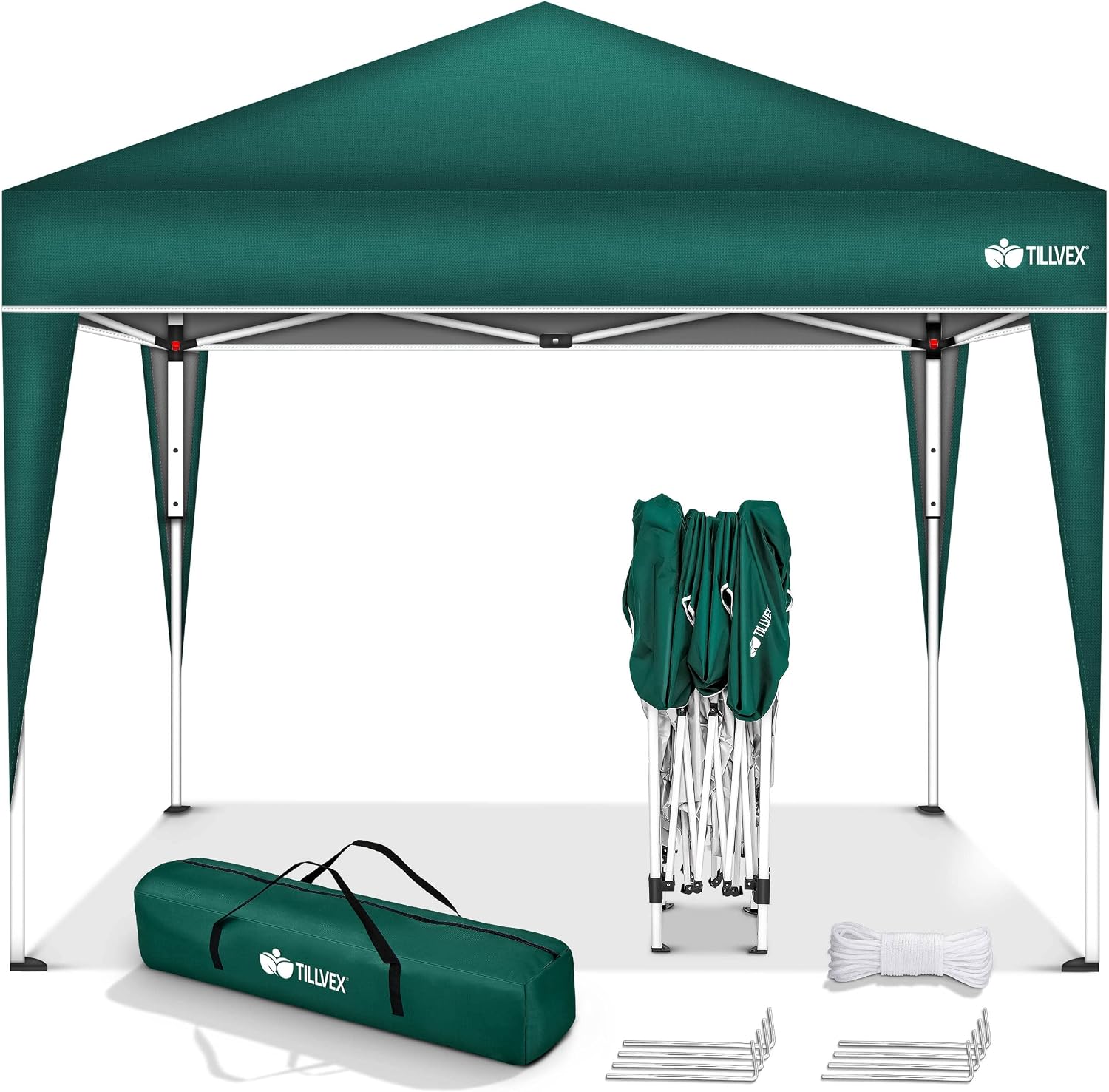 Detalle de tillvex Tuinprieel 3 x 3 m, opvouwbaar met UV-bescherming 50+