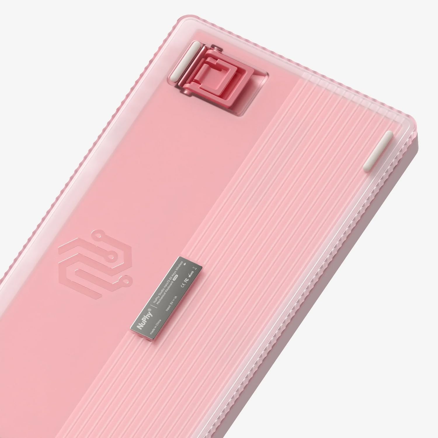 Thumbnail 6 de Nuphy Halo75 V2 Mechanical Keyboard: 75% Wireless, Hot-Swappable, RGB, Pink Mint Switch