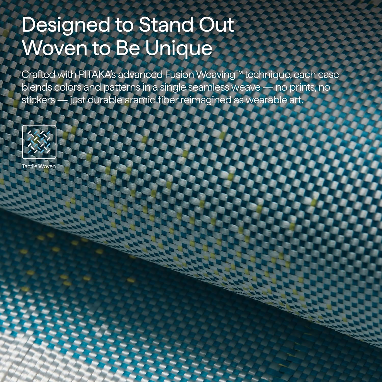 Thumbnail 1 de PITAKA Magnetic iPhone Air Aramid Fibre Protective Case (Lucid Blue) — ultra-slim MagSafe-compatible