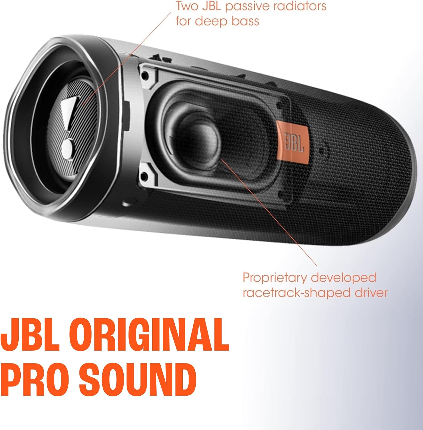Detalle de JBL Flip 5 Wireless Portable Bluetooth Speaker (Black) — IPX7 Waterproof, 12 Hours, PartyBoost