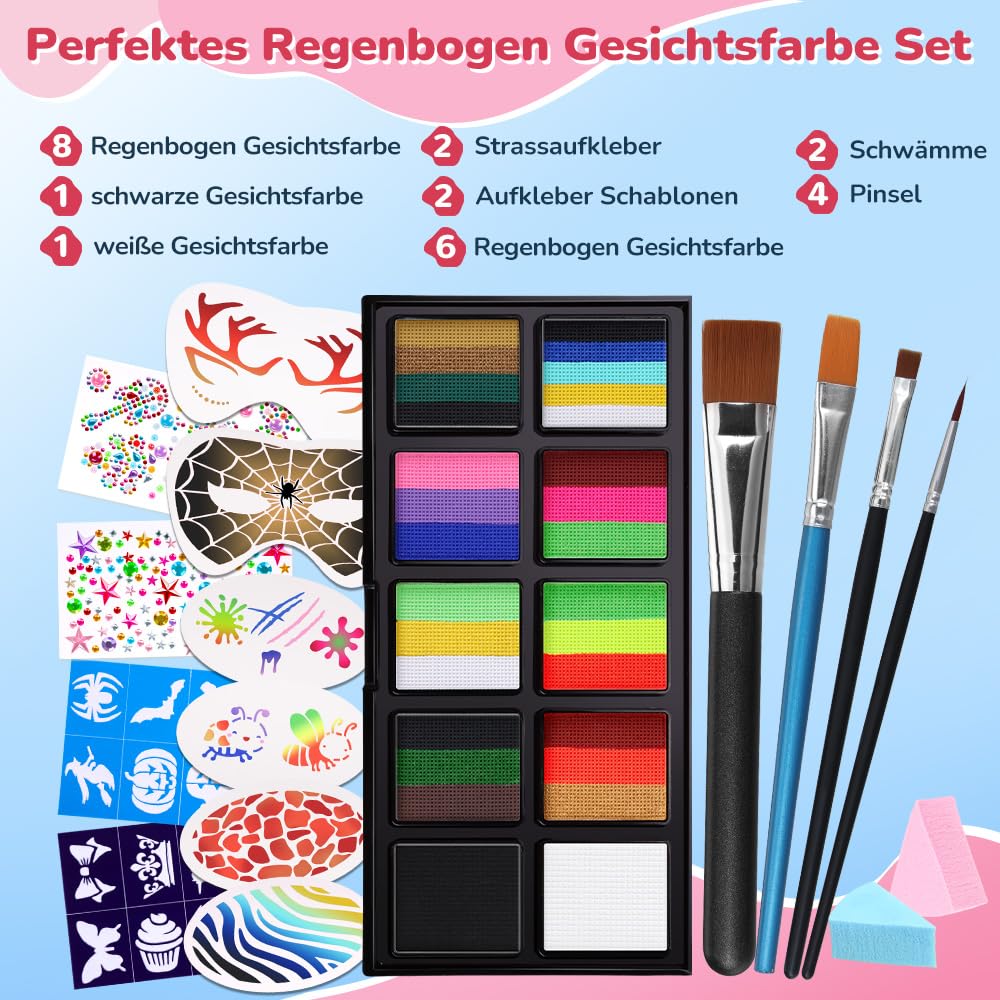 Thumbnail 1 de Janolia Gesichtsfarbe 8 Farben Kinderschminke 🎭