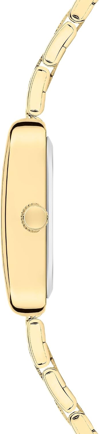 Detalle 2 de s.Oliver Damenuhr mit eckigem Gehäuse und Edelstahlband – 30 x 24 mm, analoge Quarz-Uhr, 3 ATM
