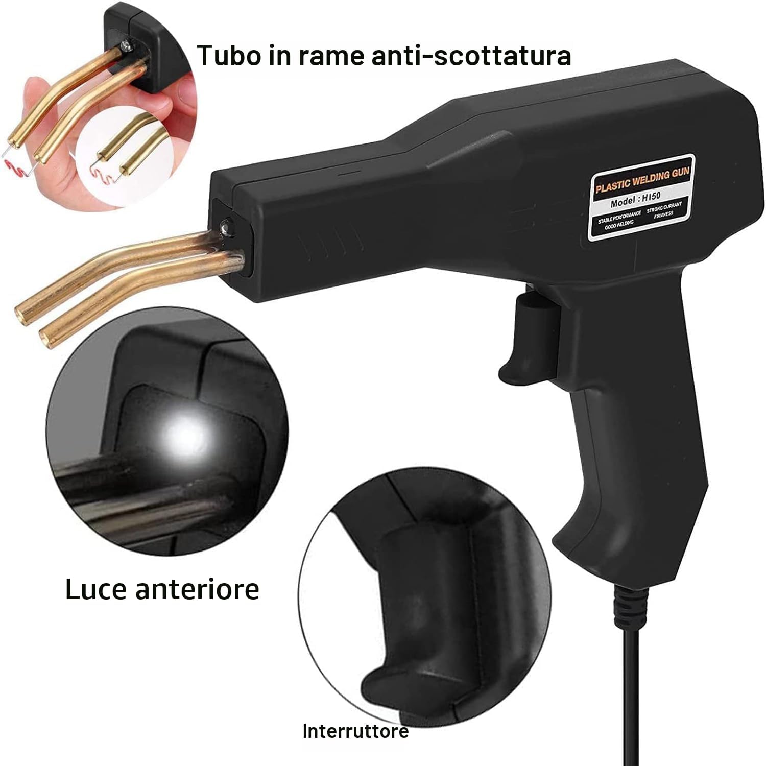 Detalle de Saldatrice plastica 150W kit riparazione paraurti 800 pezzi