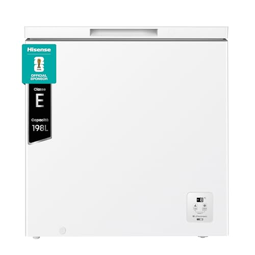 Hisense FT200N1AWE NUOVO Congelatore a pozzo 198 L – Display LED, 40 dB, Classe E, bianco