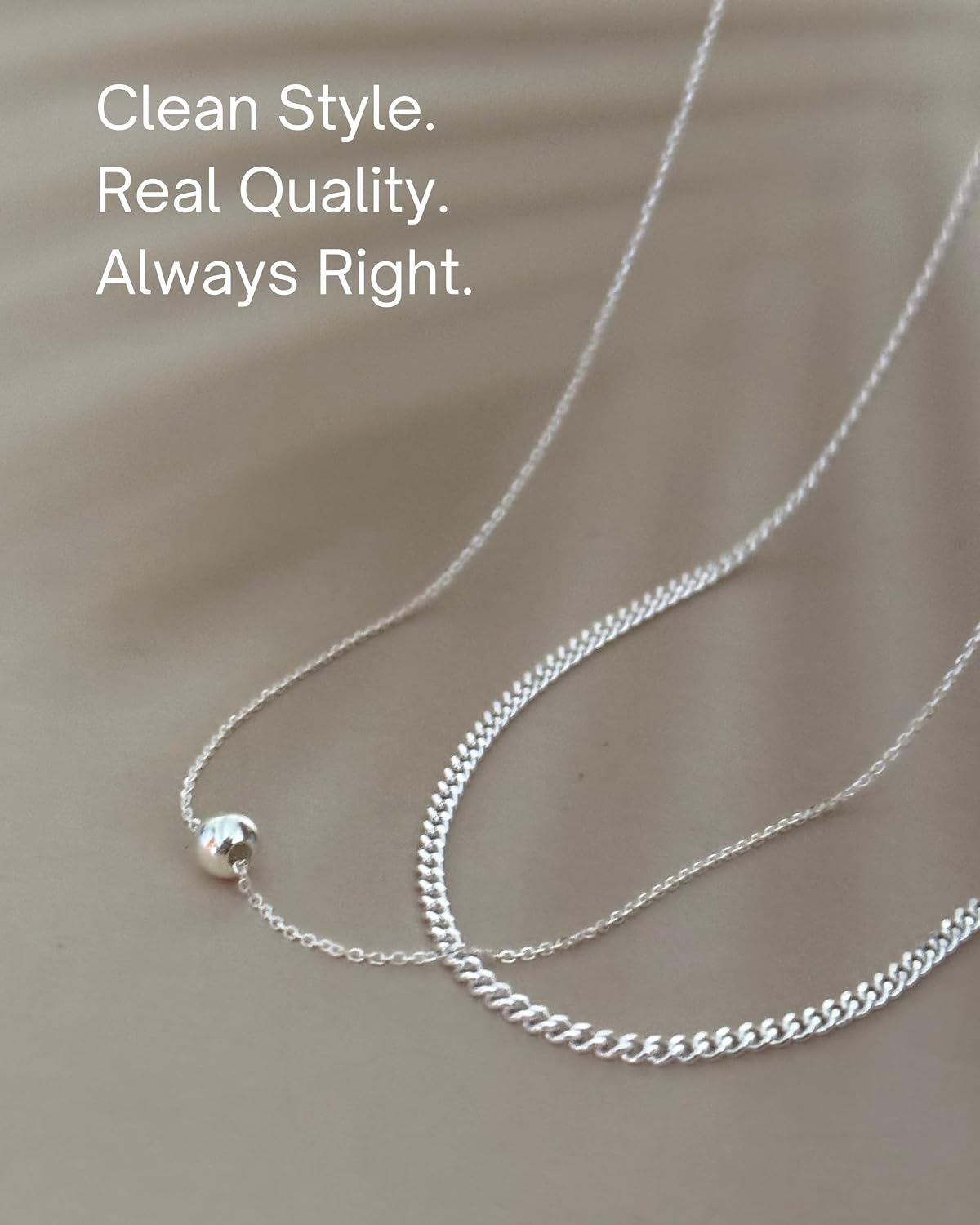 Thumbnail 6 de Annika Bella Set of 2 Silver Choker Necklaces