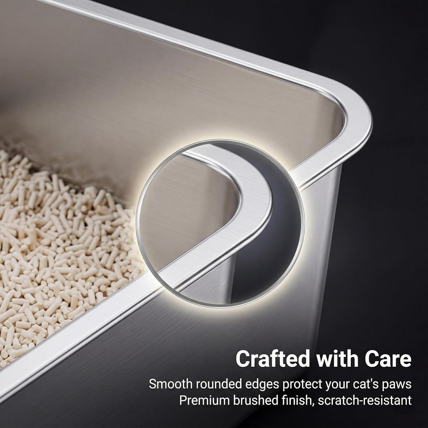 Thumbnail 1 de Suhaco Stainless Steel Litter Box 60x40cm