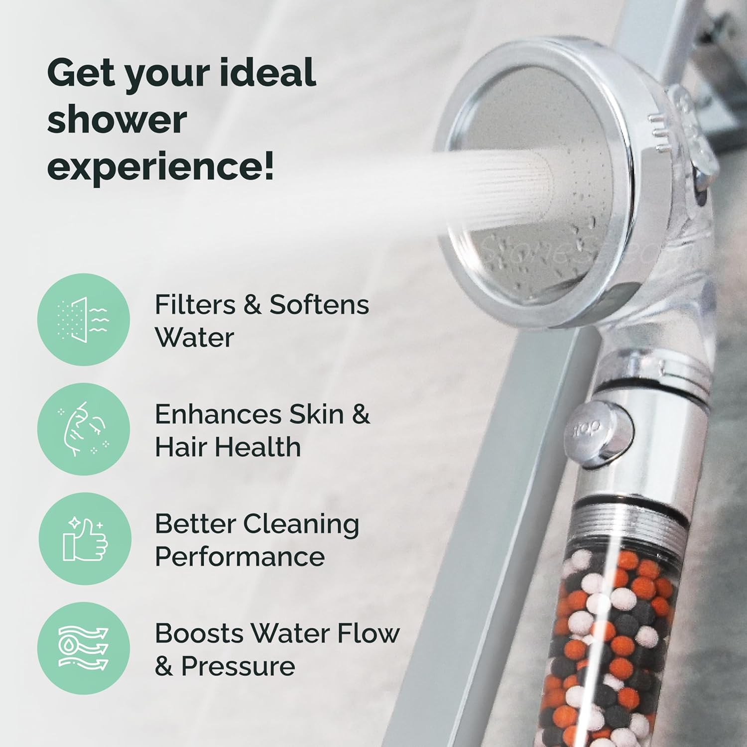 Thumbnail 2 de StoneStream High Pressure Shower Head