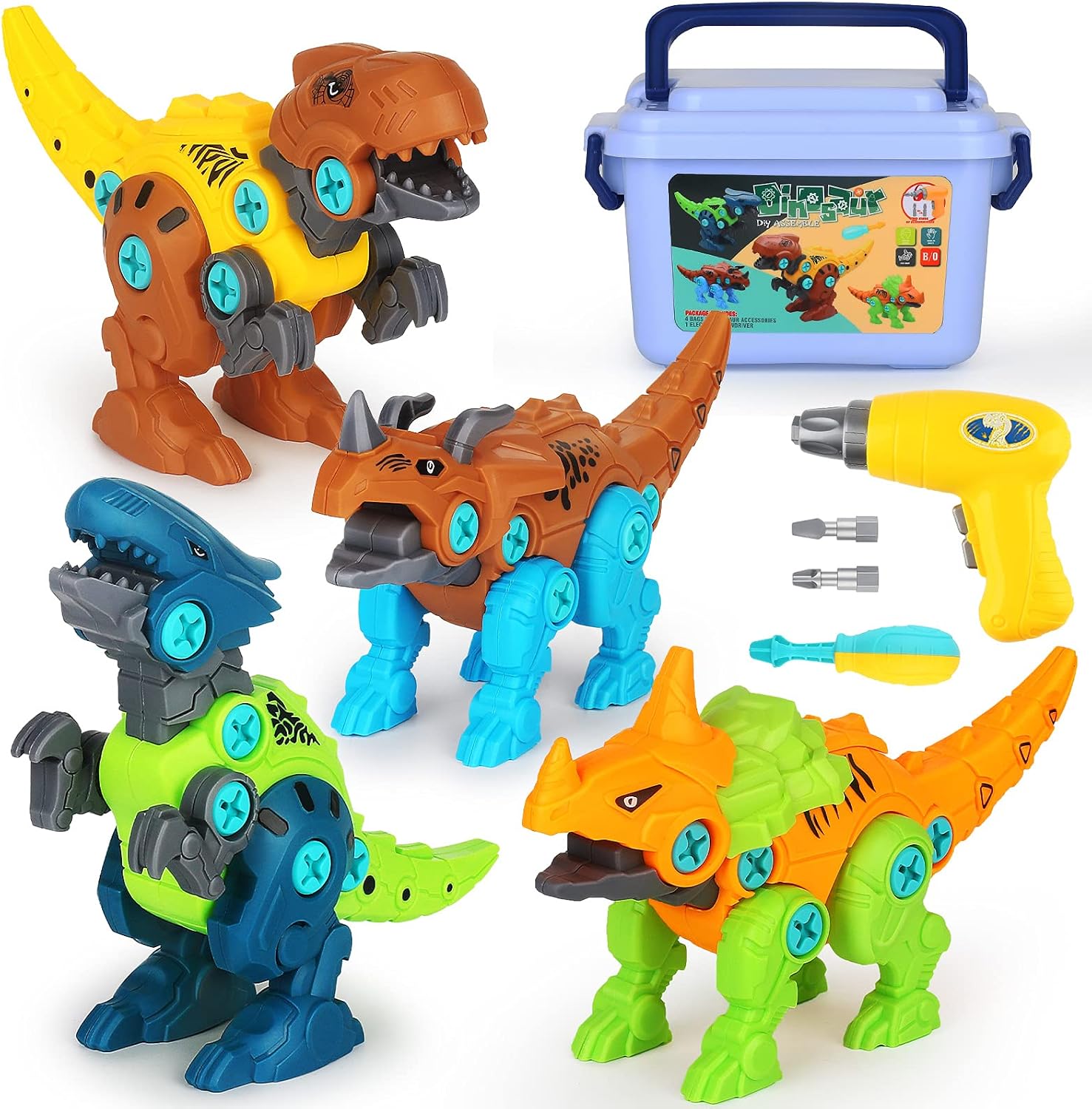 Detalle de Elitoky Dinosaur Building Toy Set