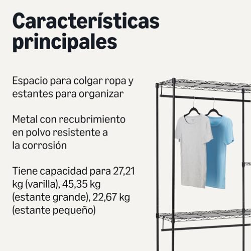 Thumbnail 1 de Amazon Basics Metalen opbergorganizer 114×36×193 cm