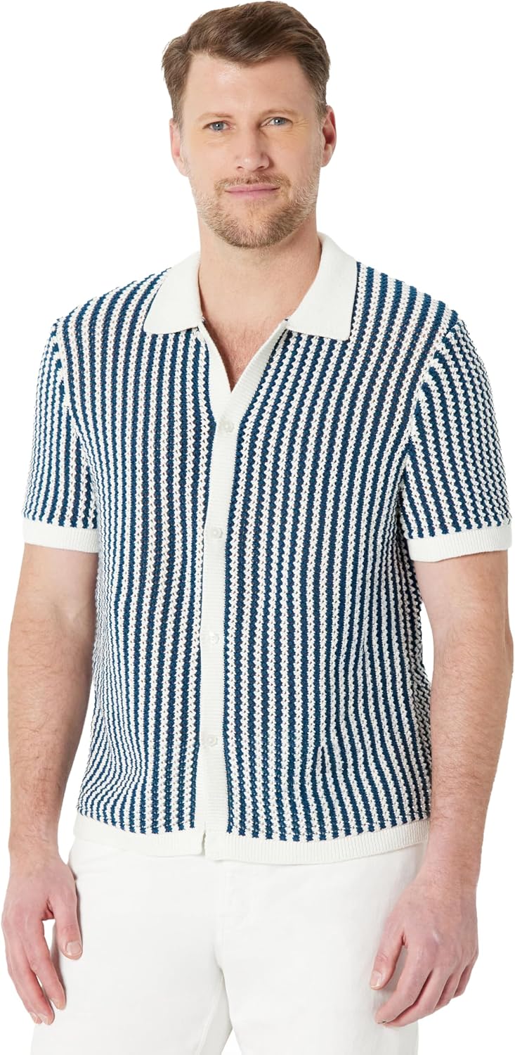 Thumbnail 6 de Amazon Essentials Men's Short-Sleeve Button-Down Resort Knit Shirt