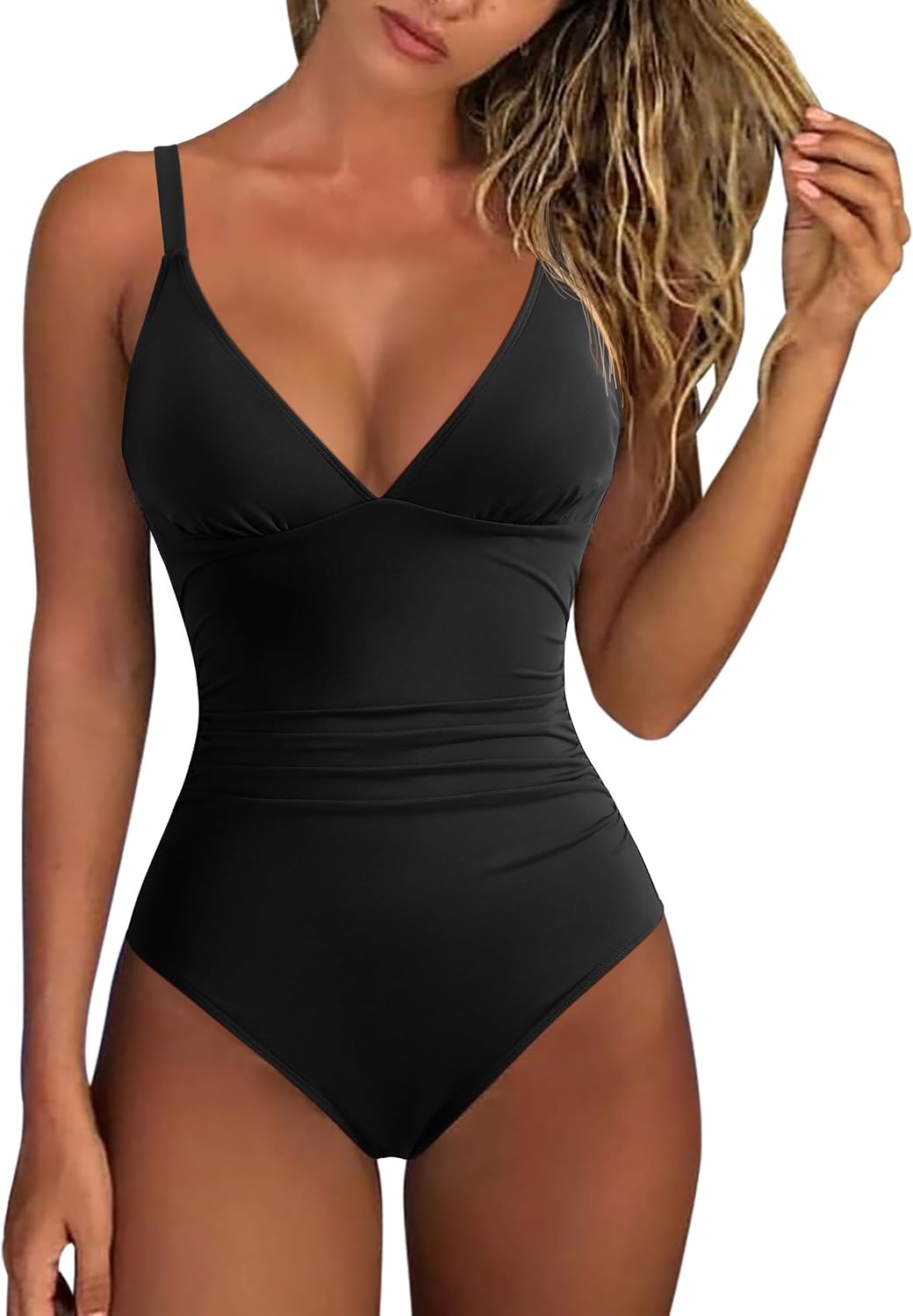 Detalle de RXRXCOCO Deep V tummy control swimsuit