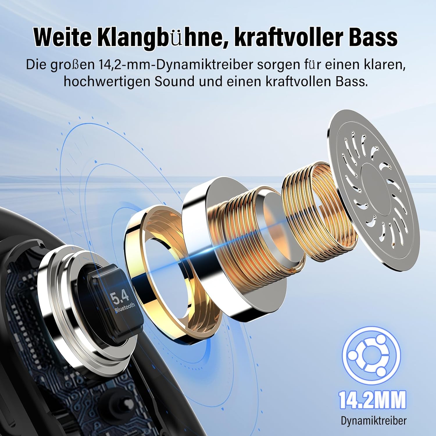 Thumbnail 2 de Open Ear Kopfhörer G219 – Bluetooth 5.4, 14,2 mm Treiber, IPX7, Open-Ear Design