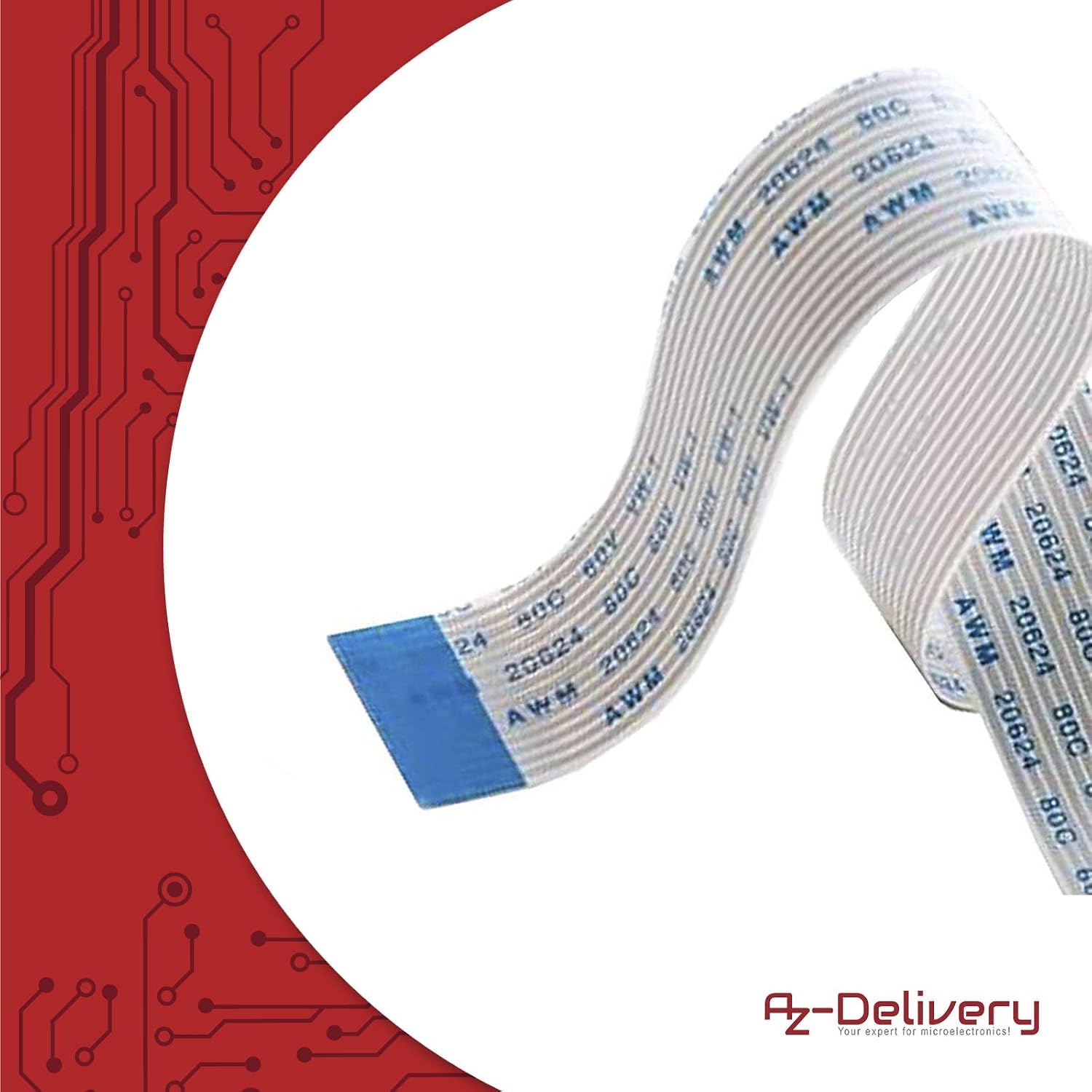Detalle 2 de AZDelivery 5 x cavo flessibile Flex Cable da 50 cm per fotocamera Raspberry Pi