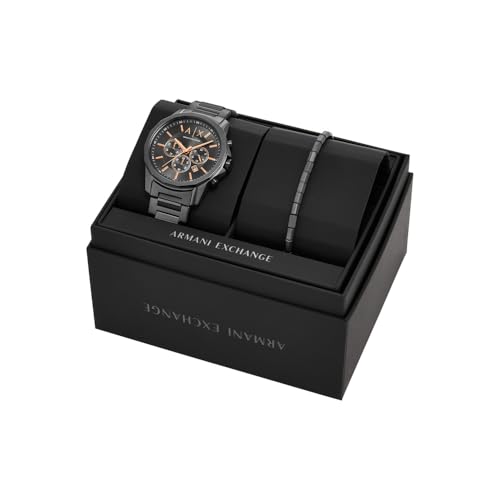 Detalle 2 de Armani Exchange Reloj Hombre con Cronógrafo de Cuarzo, Caja 44 mm y Correa de Acero Inoxidable