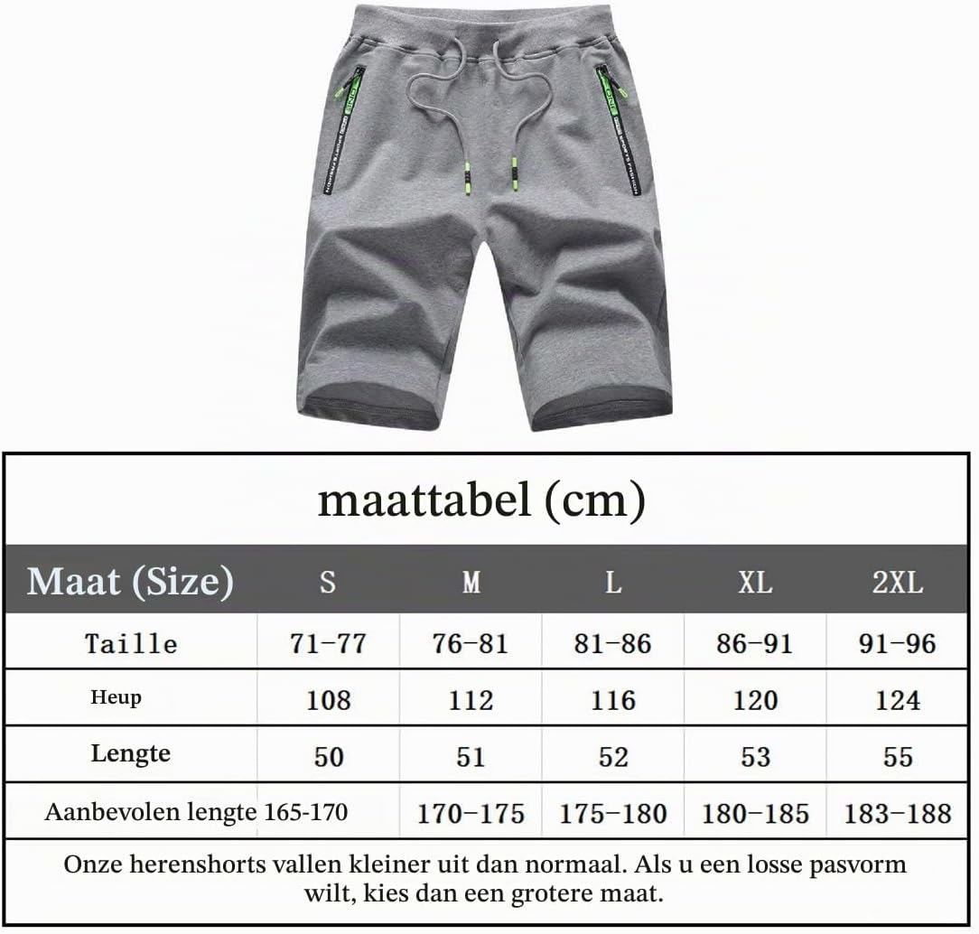 Detalle de JustSun korte sportbroek voor heren met ritssluitingszakken en stretch