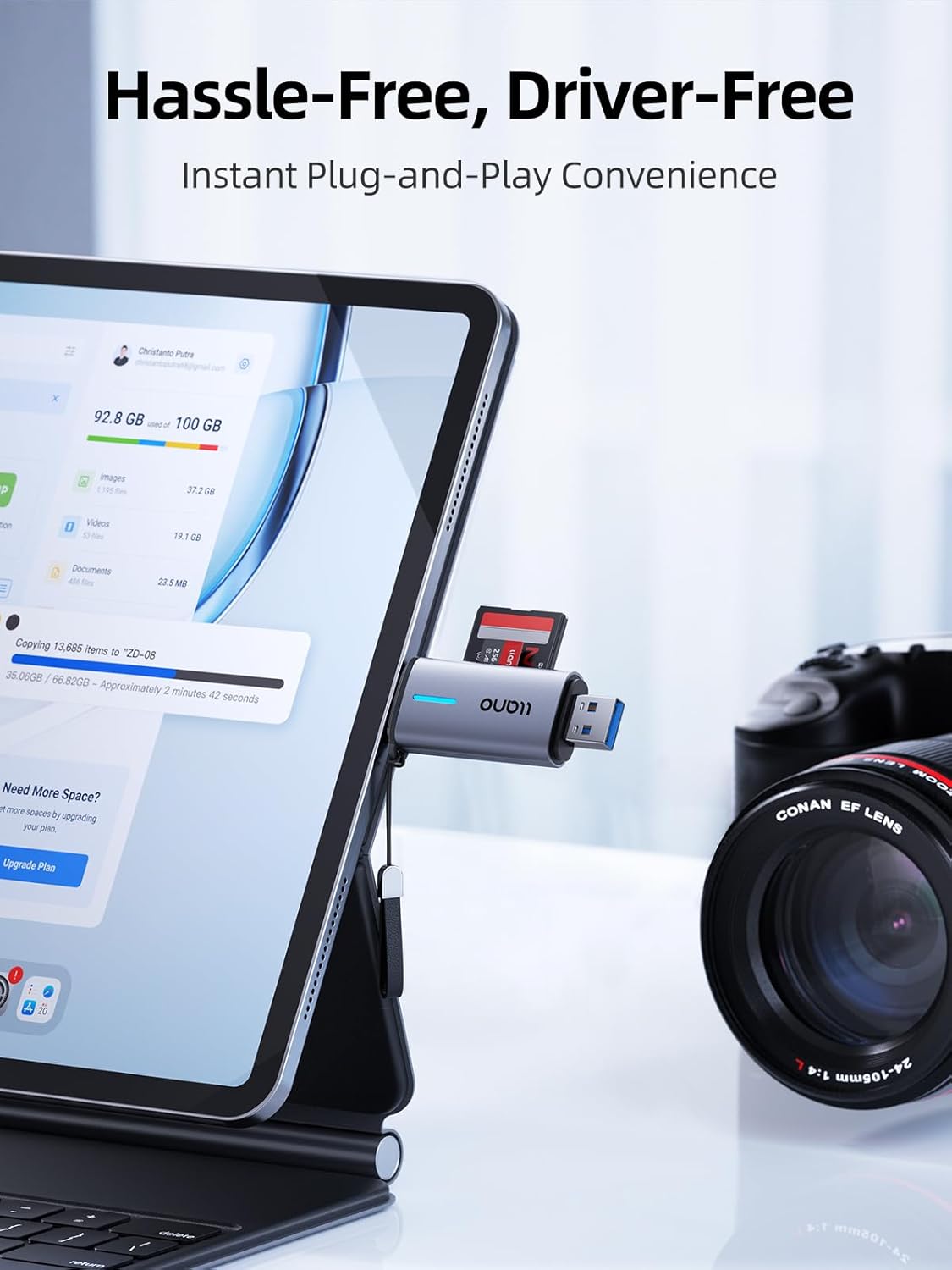 Thumbnail 6 de llano USB C SD Card Reader Dual Slots