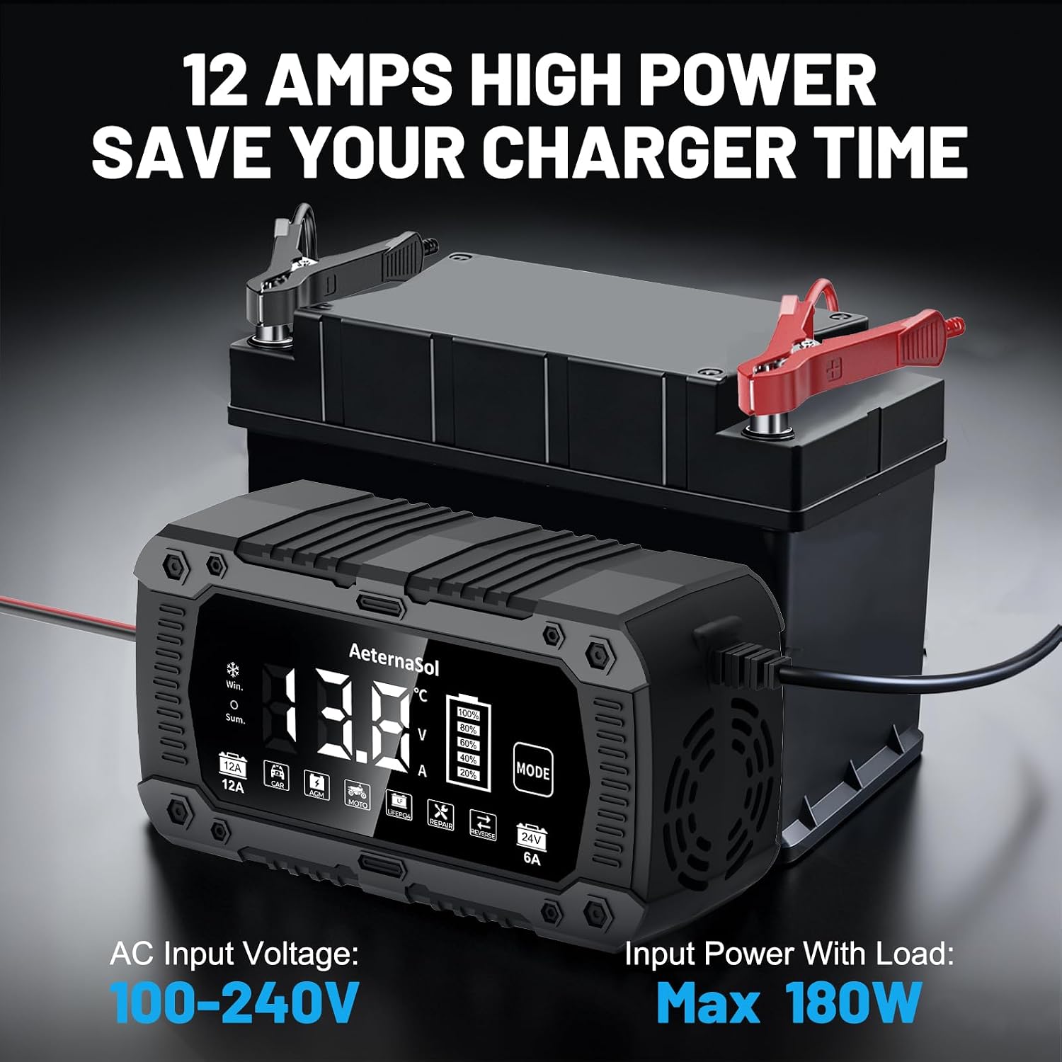 Thumbnail 1 de Smart Car Battery Charger, 12V/24V