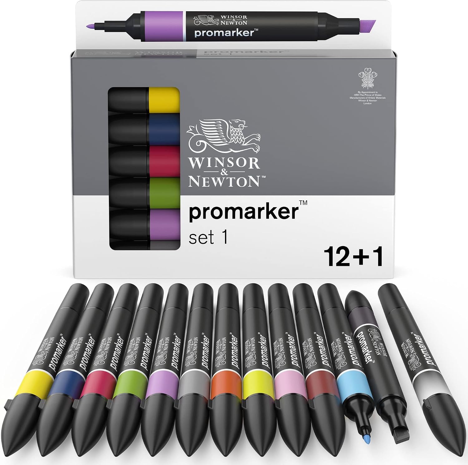 Thumbnail 6 de Winsor & Newton ProMarker 0290141 – Twinmarker-Set 13 Farben, feine und breite Spitze für Zeichnungen, Layouts und Manga